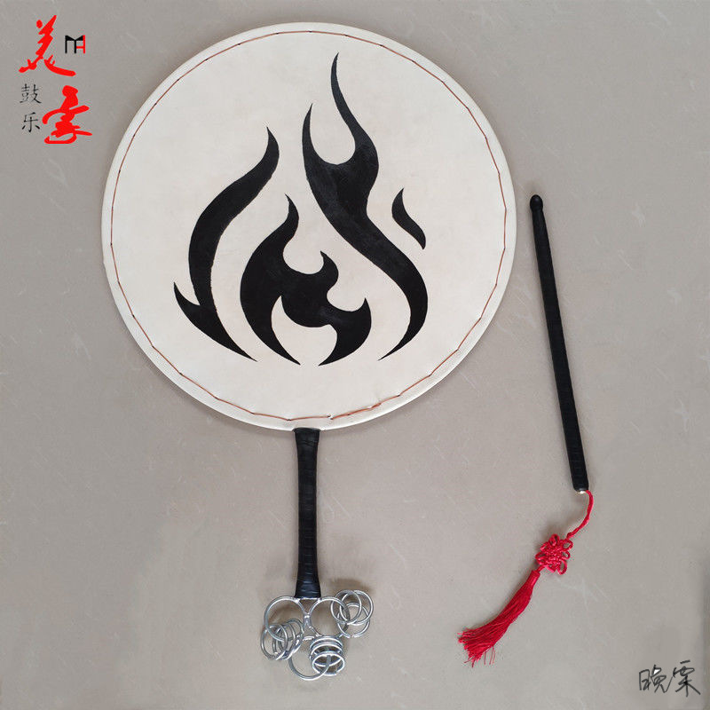 羊皮扇鼓比赛民间乐器牛皮太极八卦鼓太平鼓请神鼓单面鼓橱窗其他