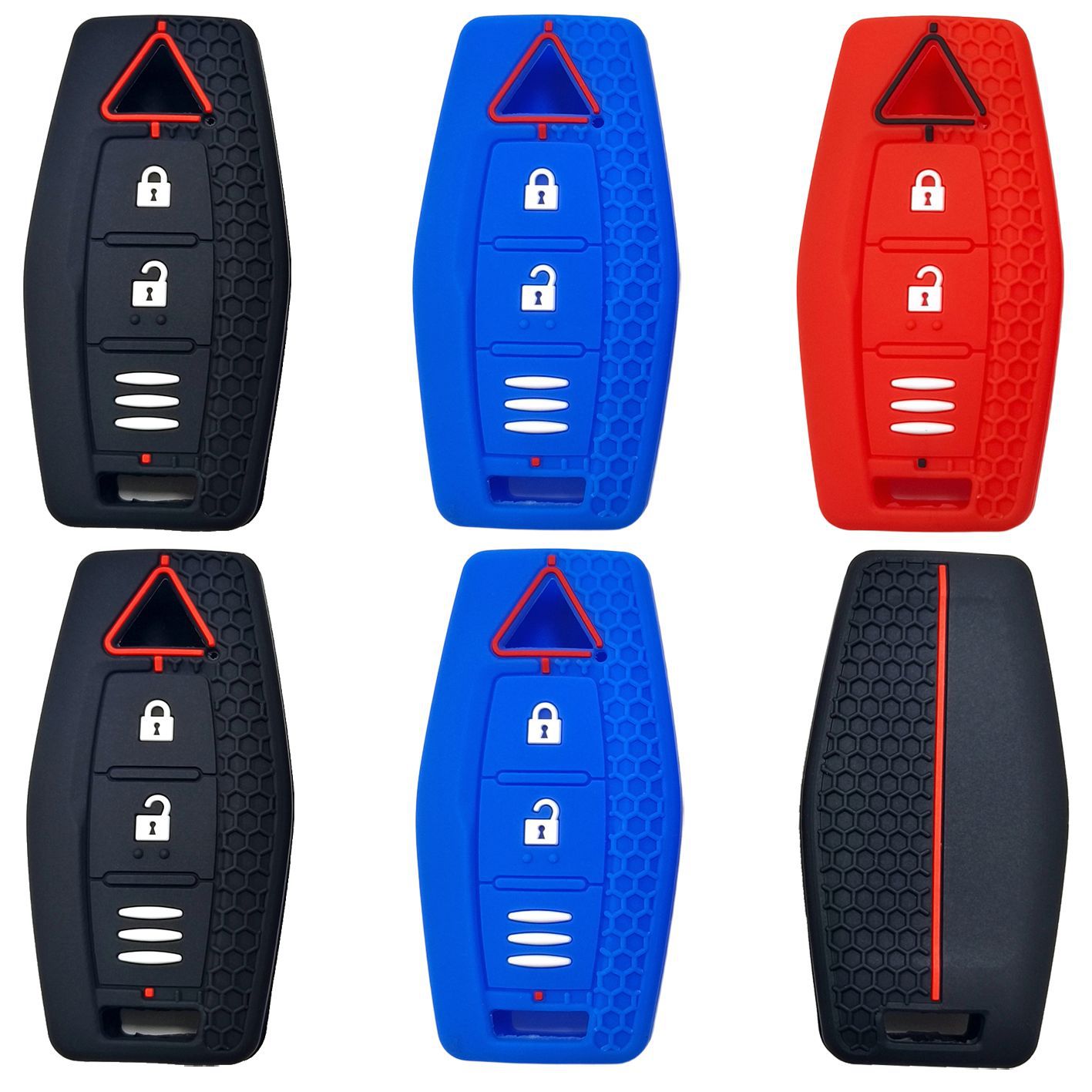 Mitsubishi Outlander 원격 제어에 적합 3 버튼 허니컴 자동차 키 케이스 Mitsubishi Outlander 실리콘 키 커버