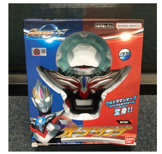 Bandai, Ultra, маленький Ultraman Tiga, набор трансформер, кольцо, минифигура, издает звуки