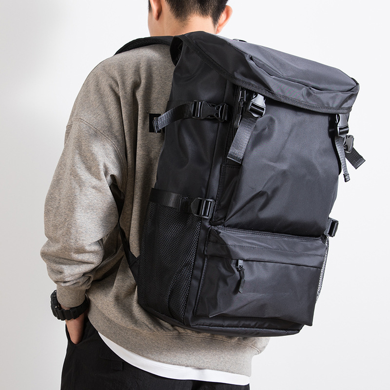 Men's Large-Capacity Backpack Oxford Cloth Fashionable Outdoor Travel Backpack Boys Middle School Student Bag Computer Bag