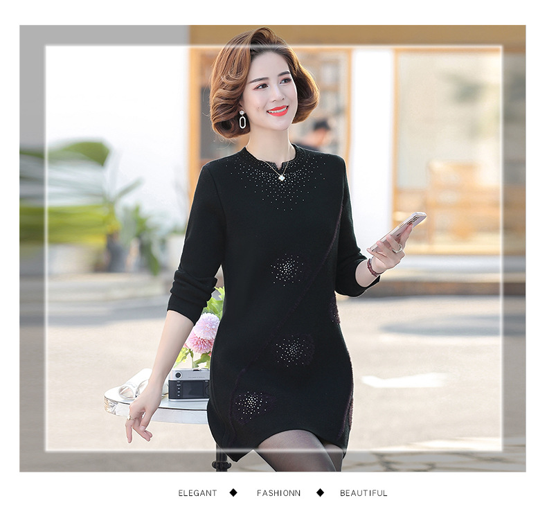 D7400 1090K ÁO LEN NỮ TONTDI MÙA XUÂN THU ĐÔNG TRUNG NIÊN DÀY ẤM THỜI TRANG NỮ G03 SẢN PHẨM MỚI