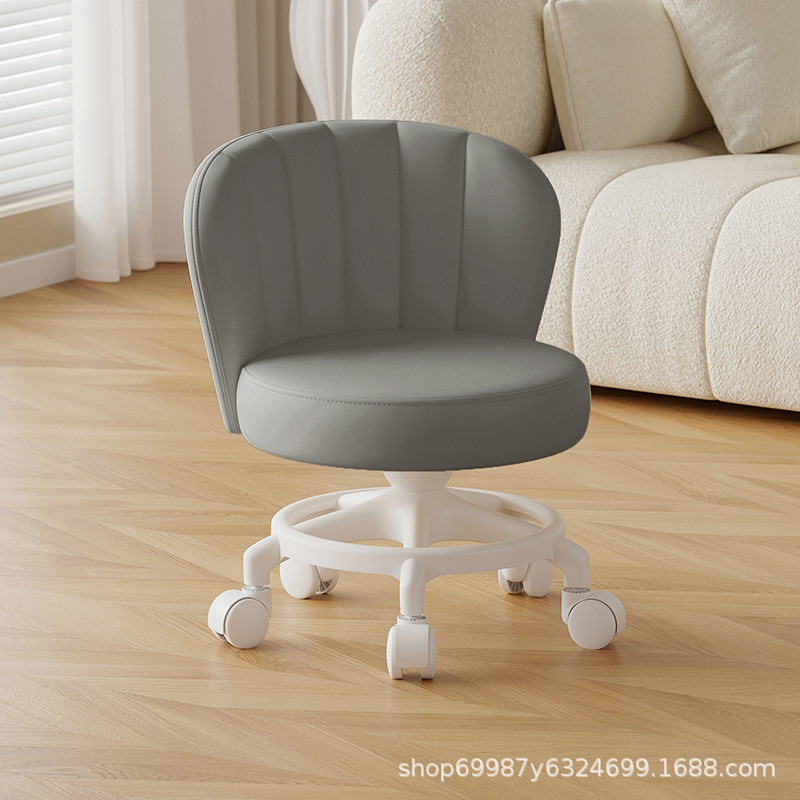 Rueda universal anti-rollback pequeña polea taburete baja silla respaldada para el hogar con un niño banco redondo rueda de correa rueda silenciosa