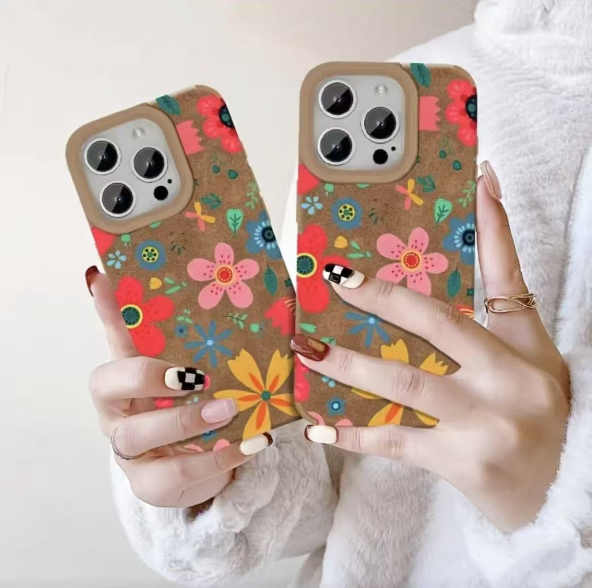 Funda para teléfono móvil iphone16 especial transfronteriza Europa y América Apple 15promax/14 Japón y Corea 13pro12 piel de oveja