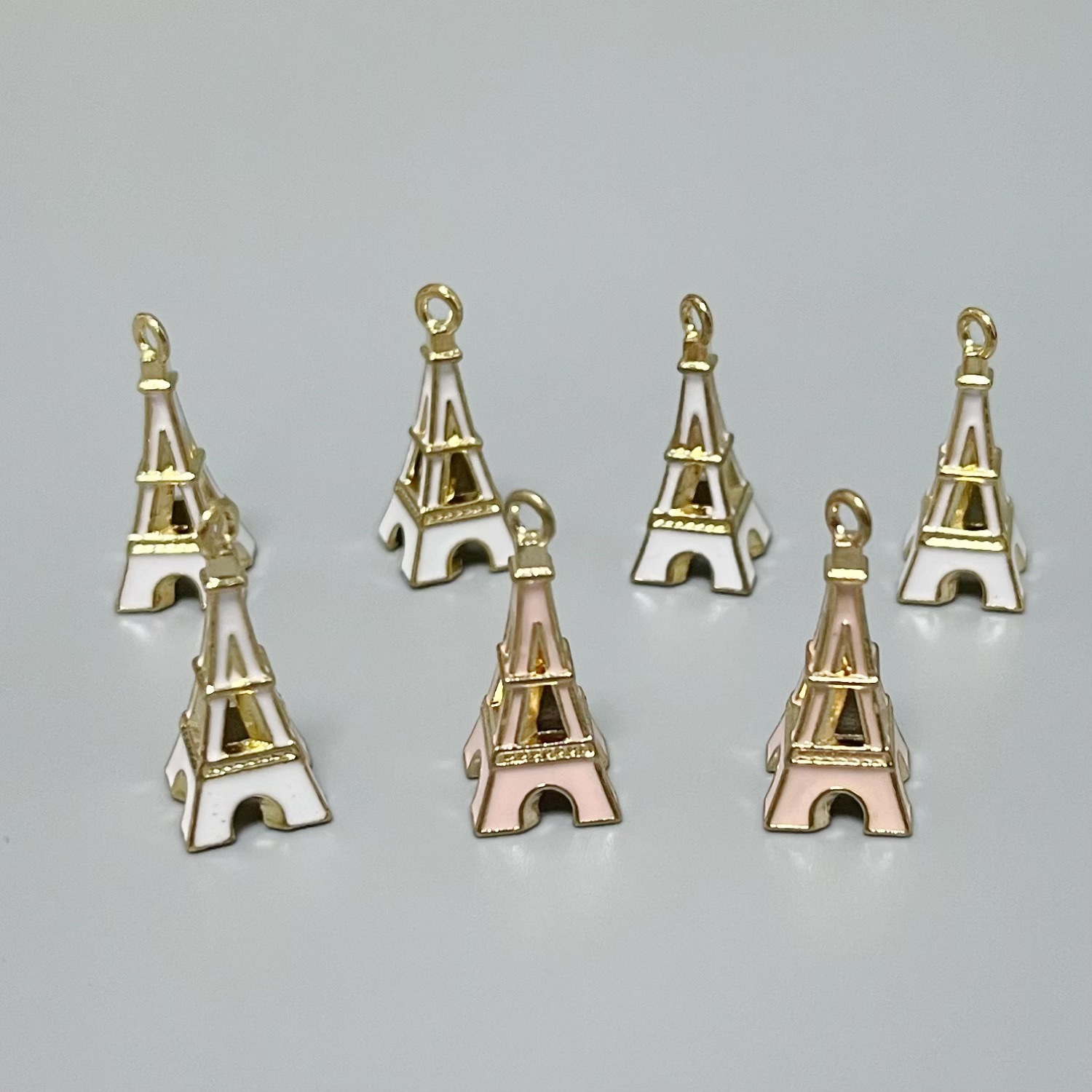 DIY Alloy Jewelry Tower Bracelet Necklace Earrings Alloy Oil Dripping Accessories Handmade DIY Material Accessories