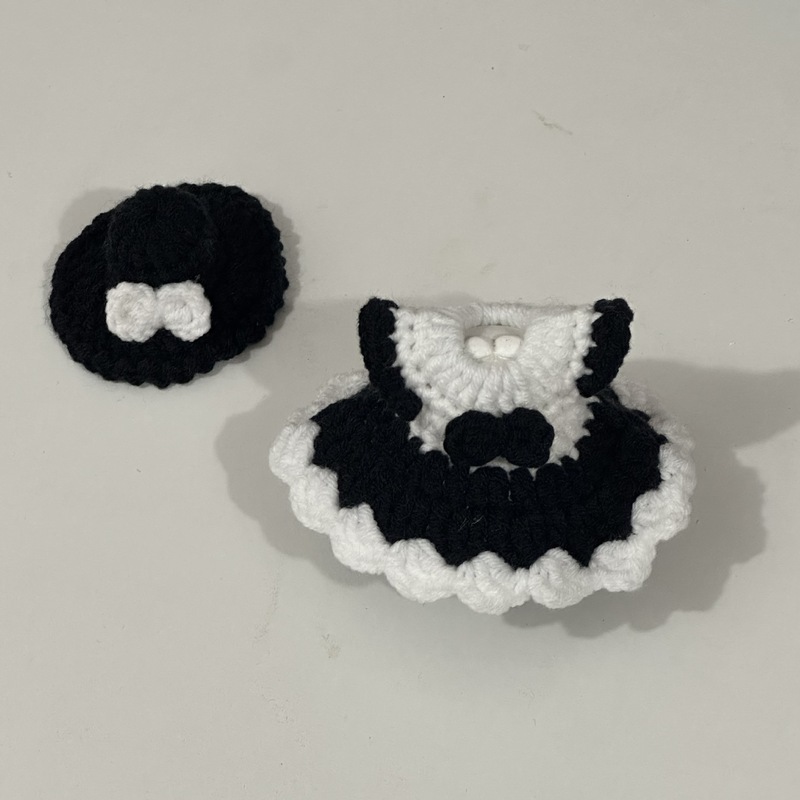 10 センチメートル人形服レトロ綿人形自虐クマ人形キティドレスアップ服ウール人形 diy 人形|undefined