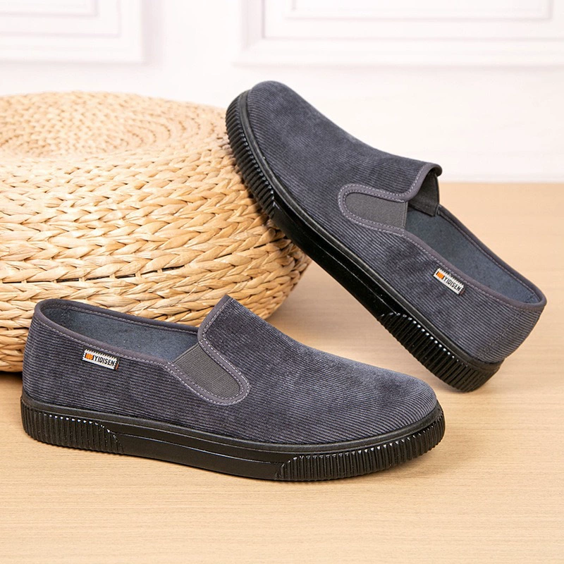 Старая пекинская обувь из ткани весной мужская мягкая подошва удобная дикая легкая и дышащая