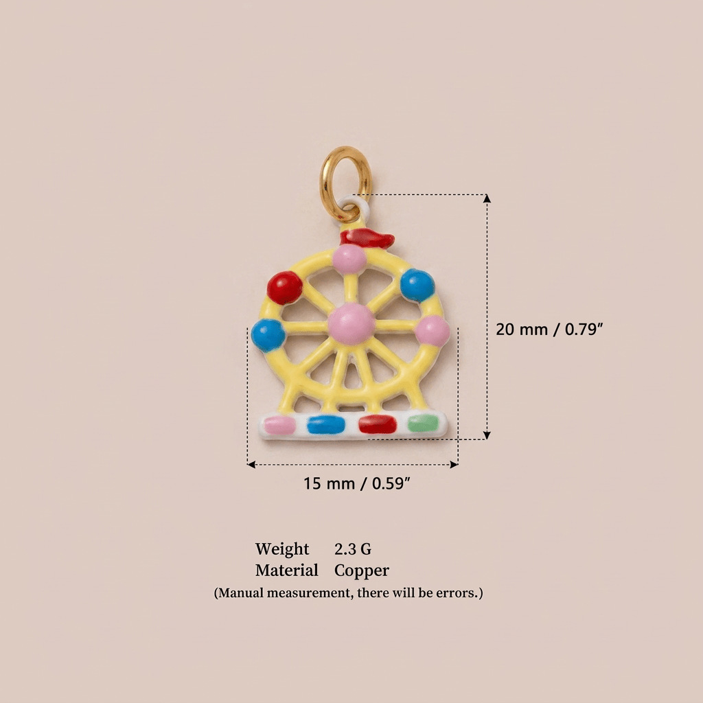 Ferris wheel, pendant, 2 size