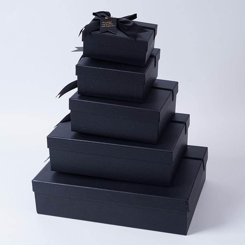 En stock al por mayor cubierta de cielo caja de regalo de Mariposa Negra caja de regalo de cumpleaños de San Valentín caja de regalo de mano caja de regalo