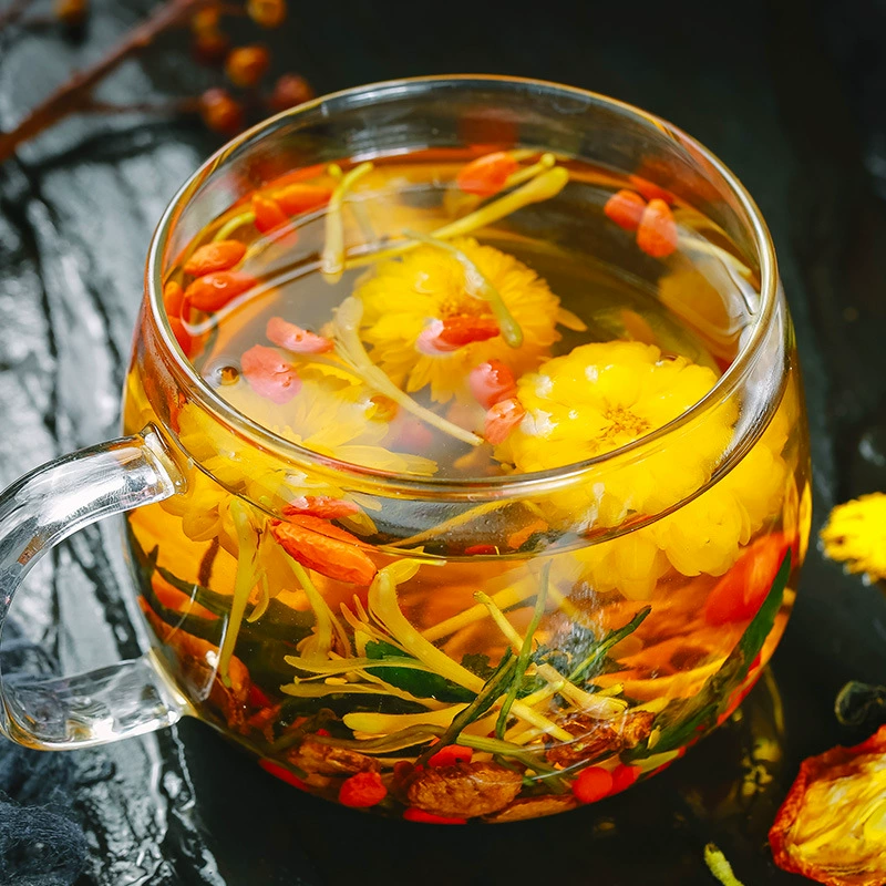 Chrysanthemum wolfberry Cassia flower tea stay up late to maintain health tea toxins and clear heat to protect honeysuckle to remove liver fire and relieve tea leaves