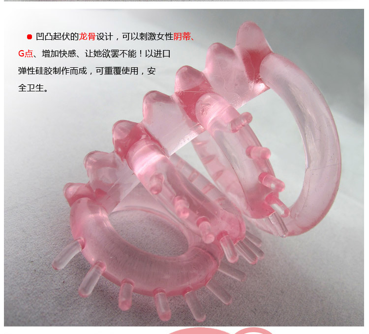 Crocodile Keel Vibrating Delay Ring Sleeve, TPE Male Masturbator, Pink — detail image 6