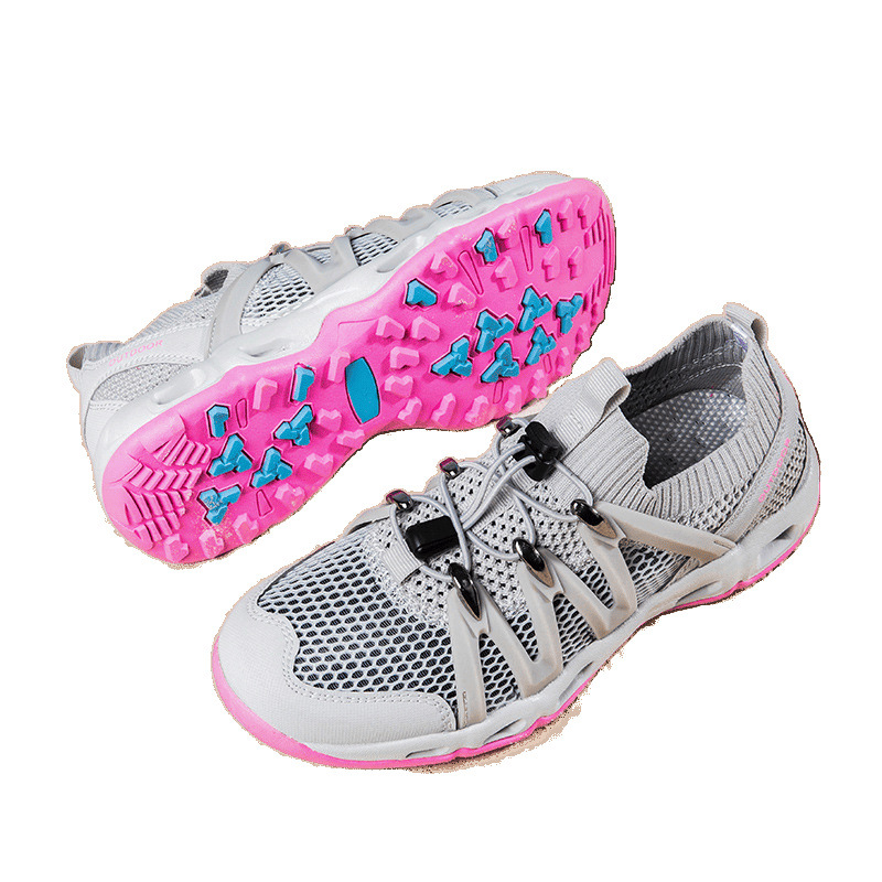 Zapatos de río al aire libre de verano zapatos de hombre malla ocio transpirable anfibio zapatos a la deriva antideslizantes zapatos de senderismo para mujeres