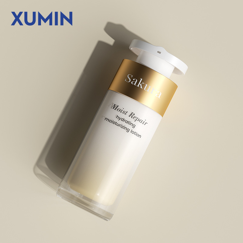 Xumin スポット 15ml-30ml 二重層ライナー真空ボトル 50ml ロックロッキングローションボトル化粧品詰め替えボトル|undefined