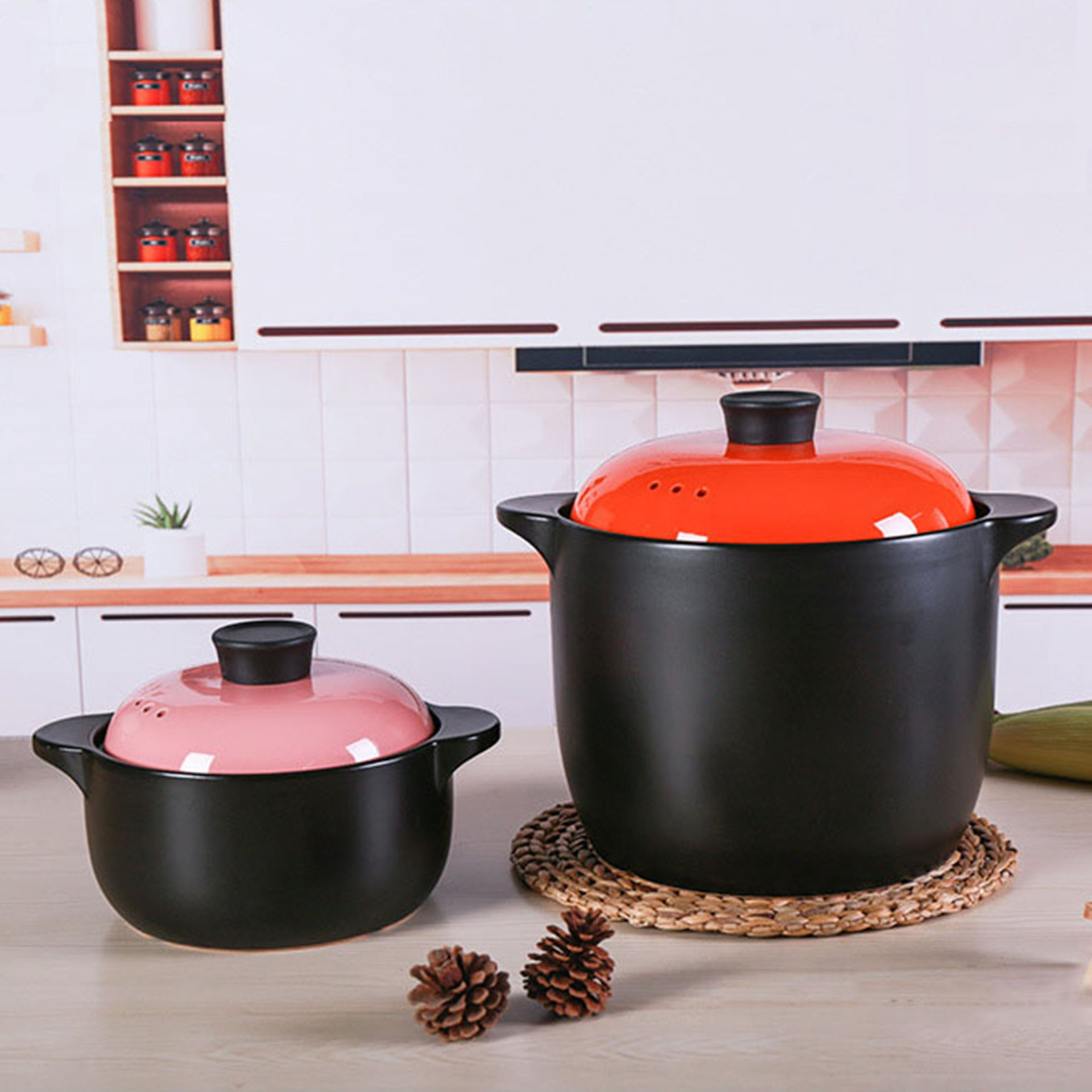 陶瓷砂锅炖锅明火不裂家用商用煤气灶款大容量汤锅干烧耐高温批发