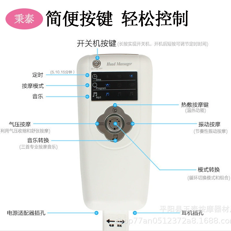 Electric massager, helmet for scalp