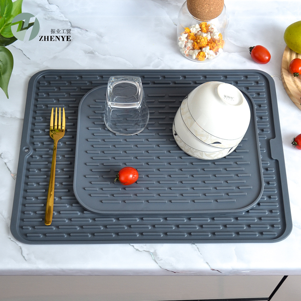 가정용 주방 두꺼운 미끄럼 방지 그릇 접시 매트 배수 매트 바 카운터 매트 코스터 장소 매트 바 카운터 건조 매트