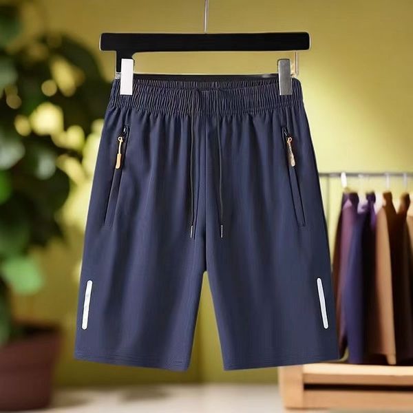 Summer thin silk men's quick dry sports shorts