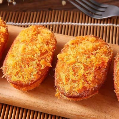 Jili Renjia Meat Floss Cake Breakfast Food Instant Small Bread Whole Box Wholesale Meat Floss Biscuits Snacks Pastries Snacks