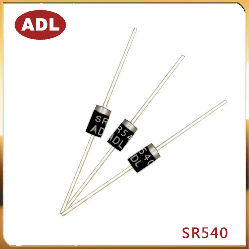 奥德利 SR540肖特基二极管5A40V DO-27封装 直插二极管SB540 厂家