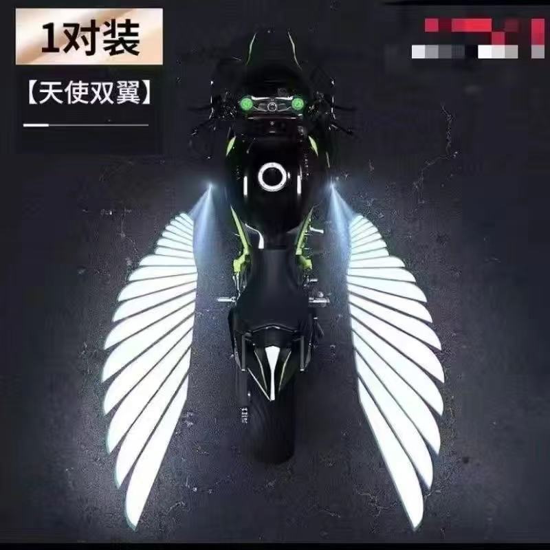 Universal – Motorcycle Angel Wings Lamp eyebrow - white-pair