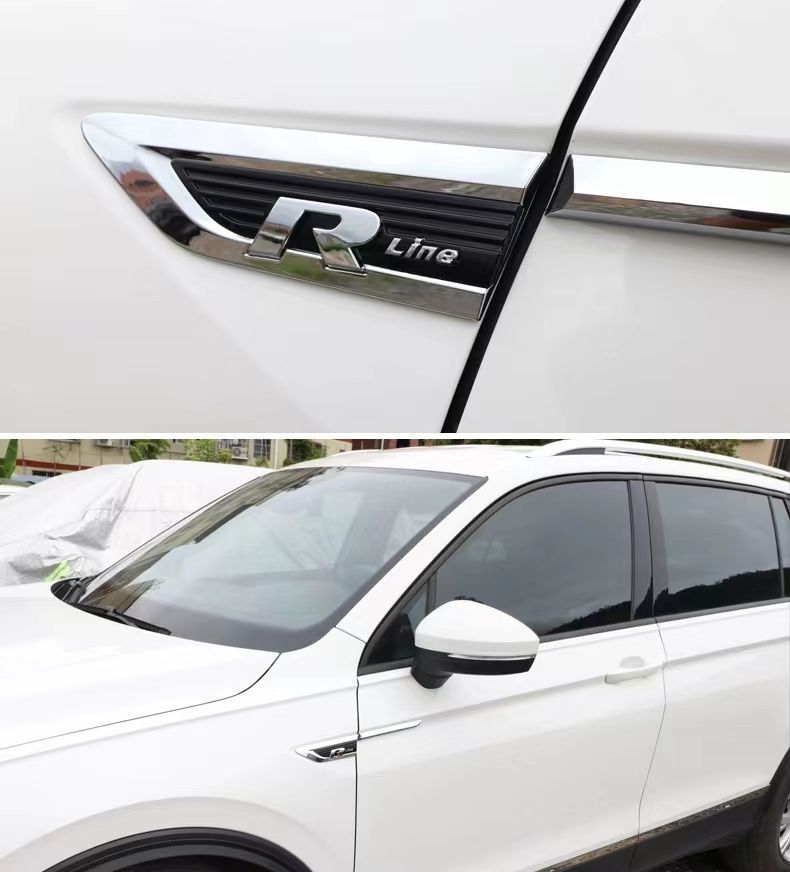 17-24 Tiguan L fender side emblem R emblem Dragon Edition Dragon Ascend Edition modified four-wheel drive car emblem Rline decorative sticker
