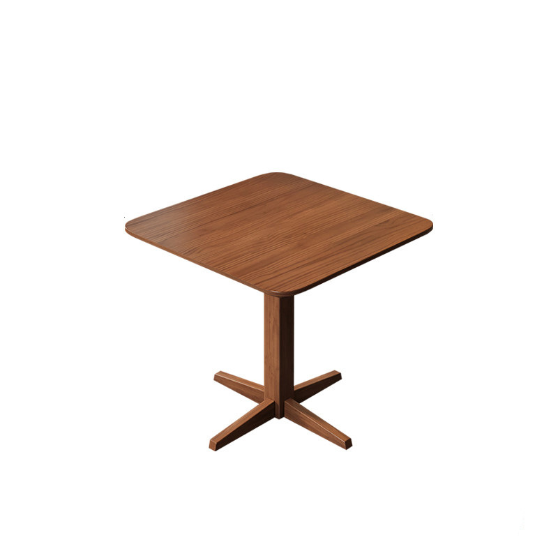 Mesa de comedor de madera sólida de hierro forjado Comedor de comedor Comedor de comida rápida Comedor de mesa larga Mesa de café de hotel