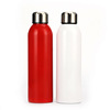 Sports double-layer feeding bottle stainless steel, capacious sports bottle with glass, Cola