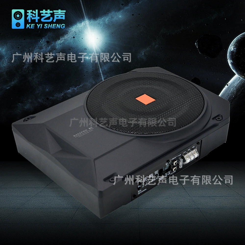 10-дюймовый ультратонкий алюминиевый корпус автомобильного сиденья сабвуфер большой мощности 12 В активный автомобиль ультратонкий сабвуфер сиденье пистолет