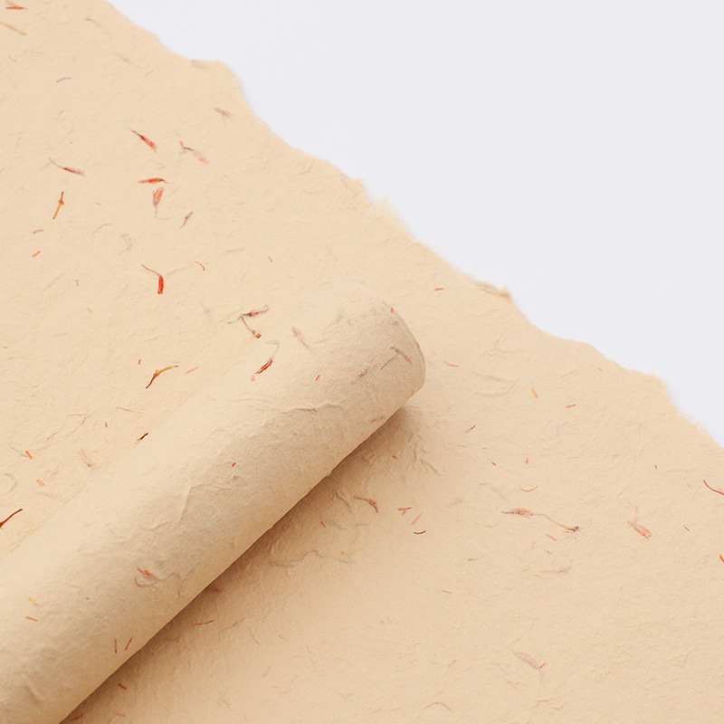 pétalos desgarrados mano Dongba papel embalaje de flores de alta textura materiales hechos a mano papel de envoltura de flores plantas creativas papel de arte al por mayor