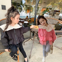 女童外套春装新款宝宝洋气外穿休闲上衣韩版儿童夹克衫