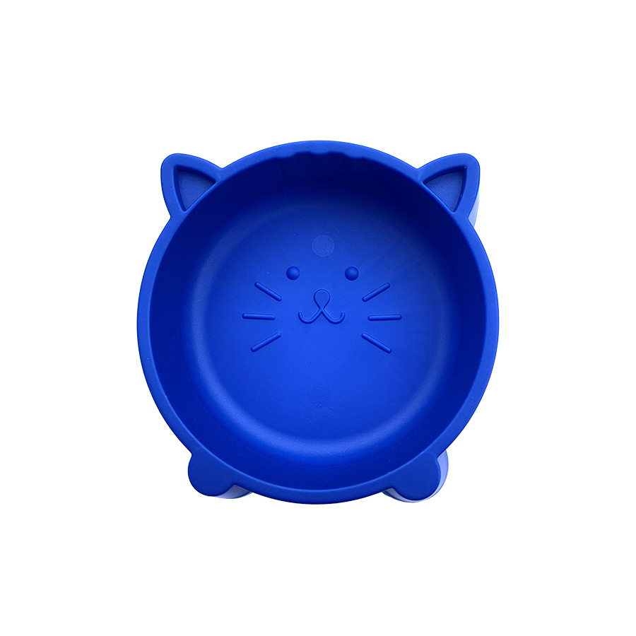 애완 동물 용품 국경 아마존 작은 개 그릇 플라스틱 고양이 얼굴 그릇 만화 6 색 옵션 플라스틱 고양이 그릇