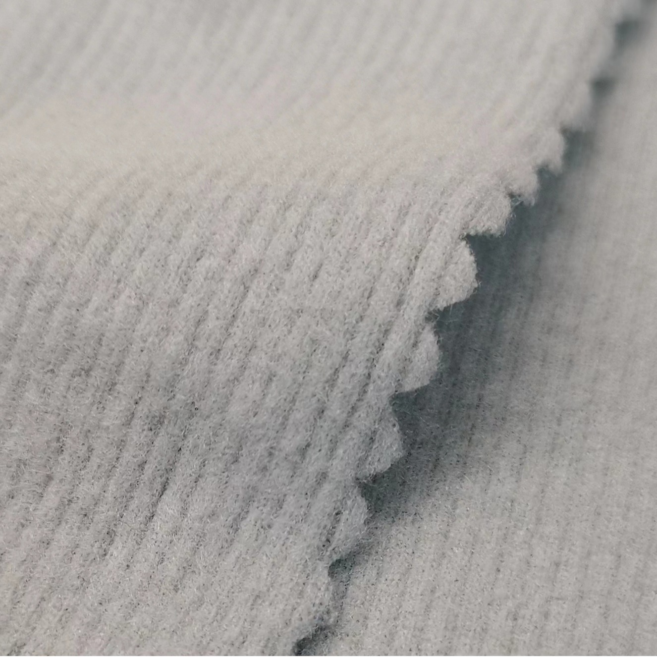 上新人棉弹力2*2罗纹 （拉毛） 260克 针织打底衫 开衫面料 现货