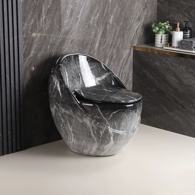Nuevo asiento inodoro creativo hogar huevo tipo sifón fábrica de color transfronteriza fábrica de Toliet