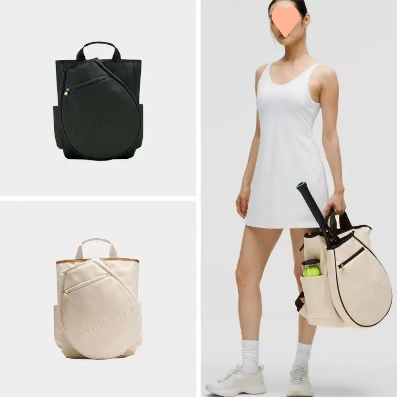 露露lulu网球包运动休闲包包Racket bag轻质帆布手提双肩包|undefined