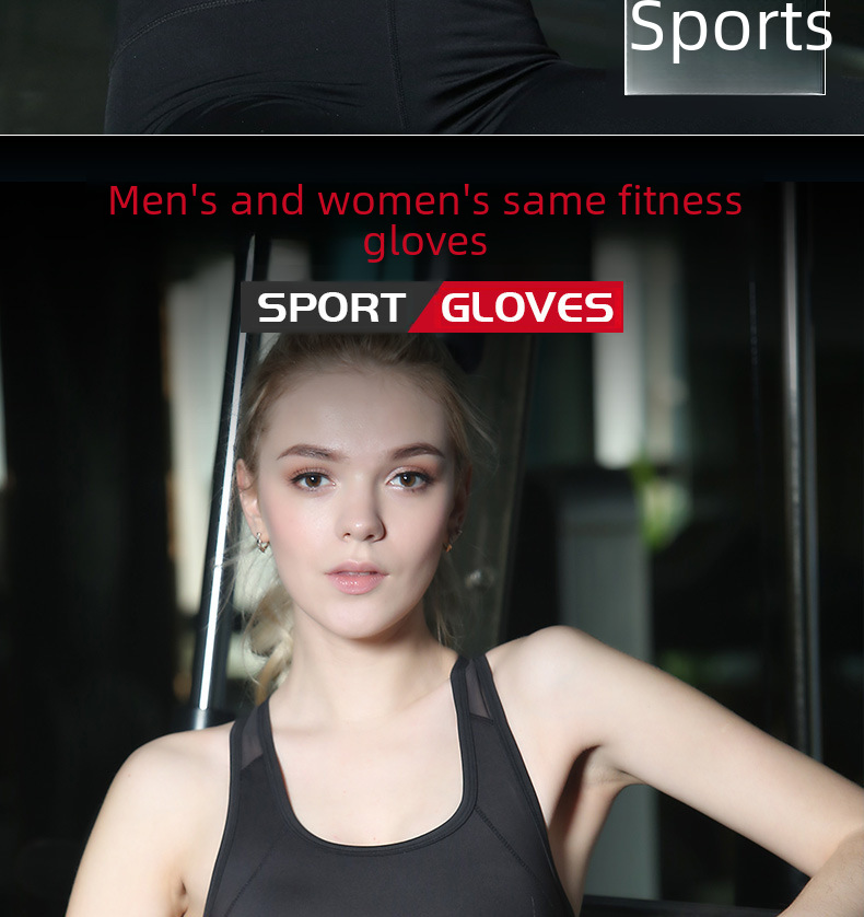 Half Finger Men's and Women's Gym Sports Yoga Non-slip Anti-cocoon Riding Breathable Mesh Outdoor Camping Fitness Gloves_maomaolike.com