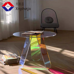 Stained glass plate colorful fantasy color heterosexual cut acrylic sheet background plexiglass organic sheet 5mm