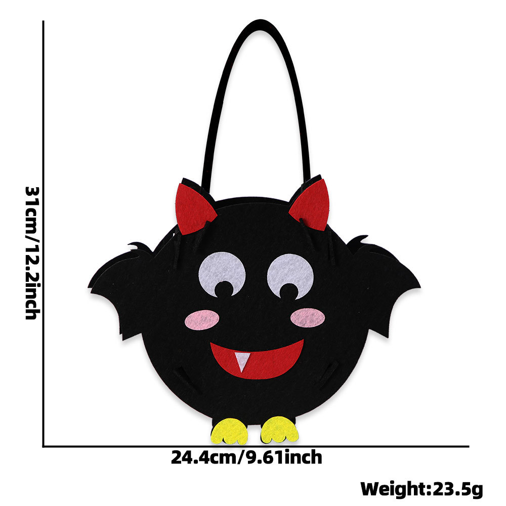 Nuevo bolso de Halloween divertido bolsa de dulces fantasma de calabaza festival de fantasmas para niños decoración de fiesta fieltro bolsa de azúcar