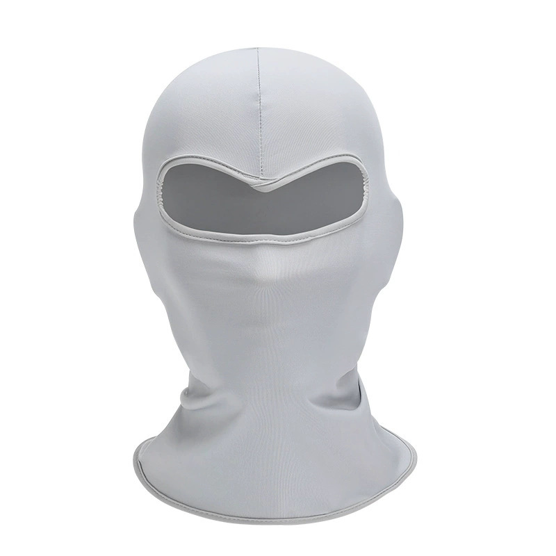 Montar en verano, máscara de protección solar, escalada al aire libre, sombreado, seda de hielo, estiramiento, transpirable, forro de motocicleta, casco, hombre