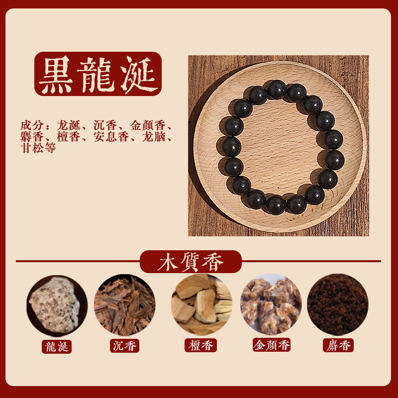 直播天然合香珠手工古法药香持久文玩降真香中药手串佛珠|undefined