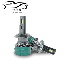 跨境新款铜板大功率汽车led大灯 高亮聚光远近一体h4双光透镜车灯