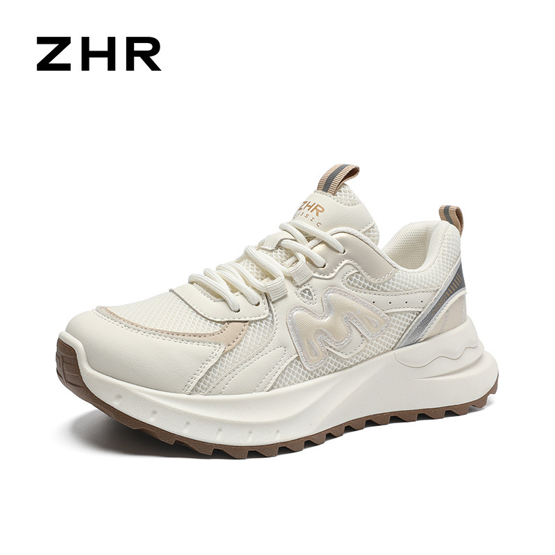 ZHR则则网面厚底老爹鞋女2025春秋新款百搭透气运动鞋女阿甘鞋女|undefined
