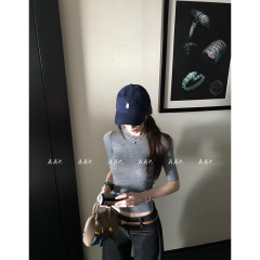 Skk Store 16针60支精纺新澳美利奴羊毛~中袖U领/圆领针织打底衫