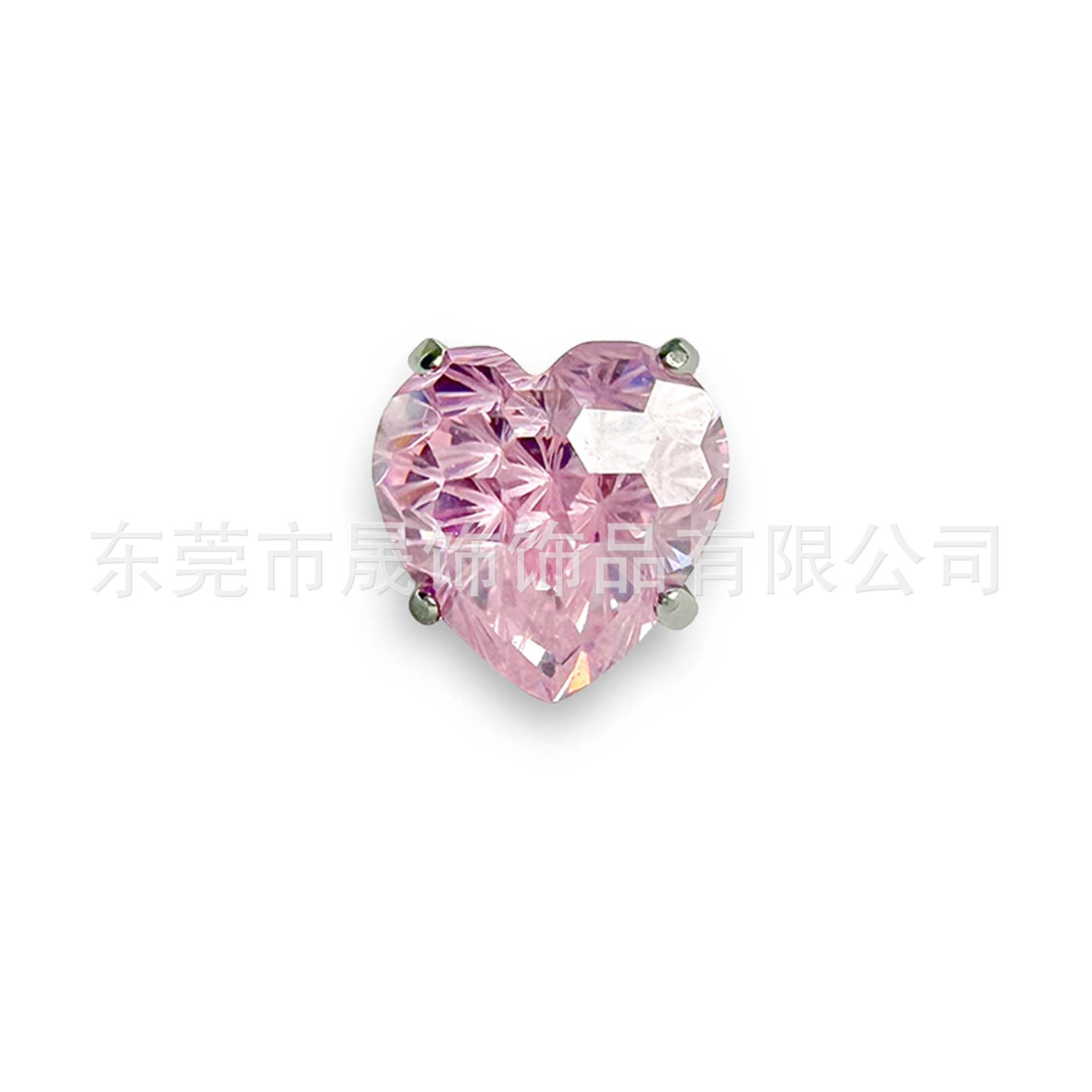 F136圆 Prong Heart 烟 Flower 切爆闪5A Cubic Zirconia G23 Implant Grade Titanium Ear Stud Helix Cartilage Stud Labret Stud Piercing Jewelry