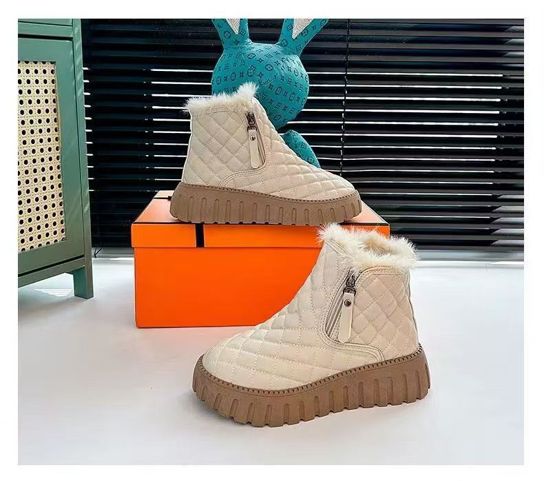 Neklizajuće čizme za snijeg, ženske nove zimske baršunaste zadebljane čizme za snijeg, ženska gornja odjeća, podižuće tople pamučne čizme_voghion.com