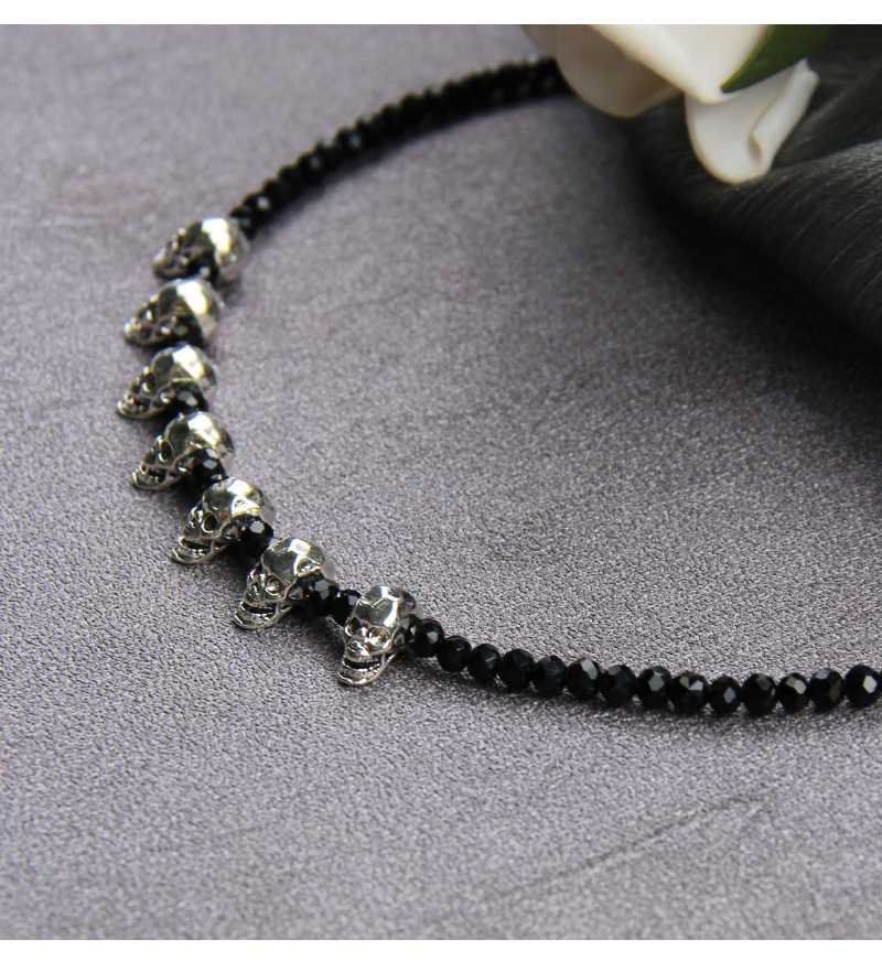 Daily, Party Occasion Vintage Style Punk Skull Artificial Crystal Alloy Halloween Unisex Necklace