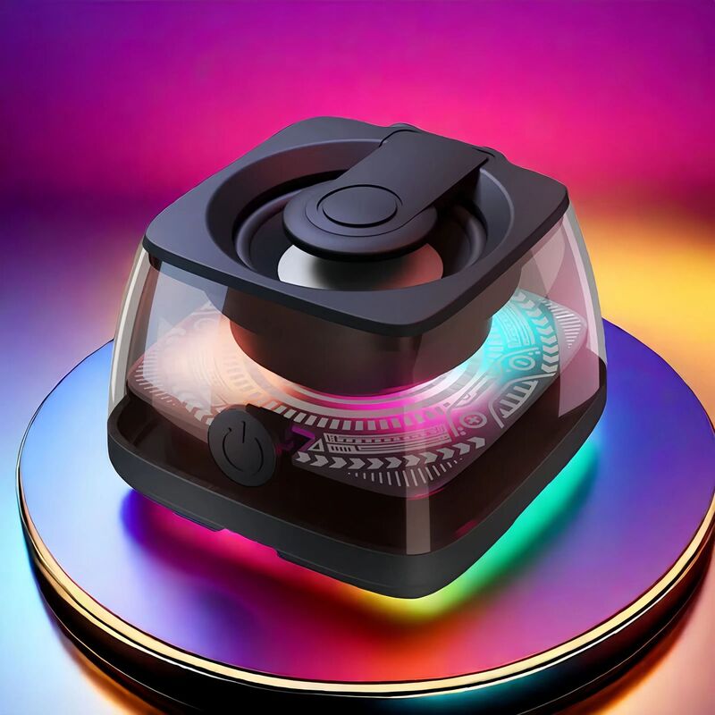 新しい Bluetooth スピーカーカラフルなグレア磁気ポータブル超長バッテリー寿命高品質ミニデスクトップ小型スピーカー|undefined