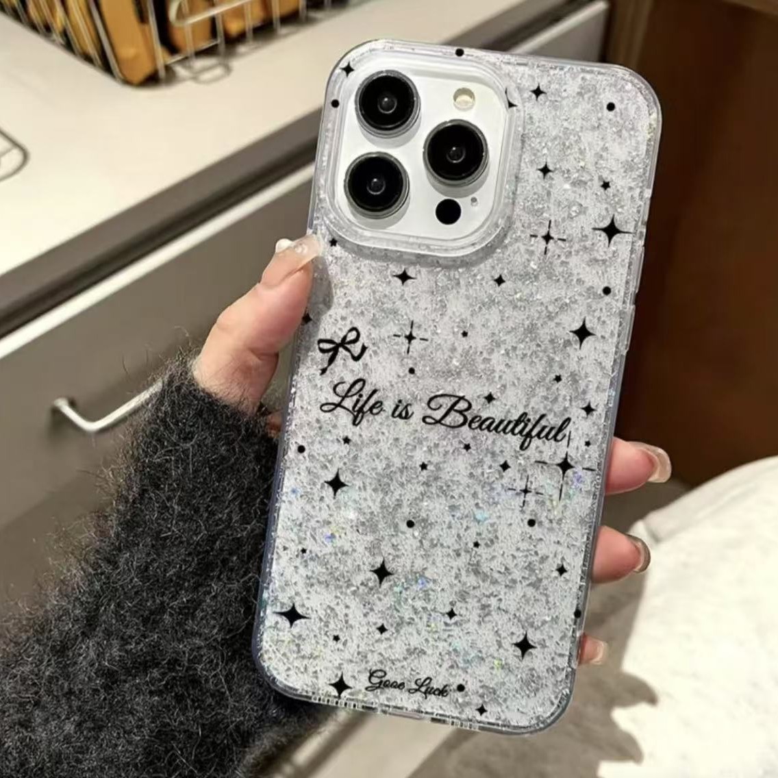 IMD transfronterizo para iphone16pro funda para teléfono móvil Apple 15 lámina de plata brillo 14/13promax nuevo 12X