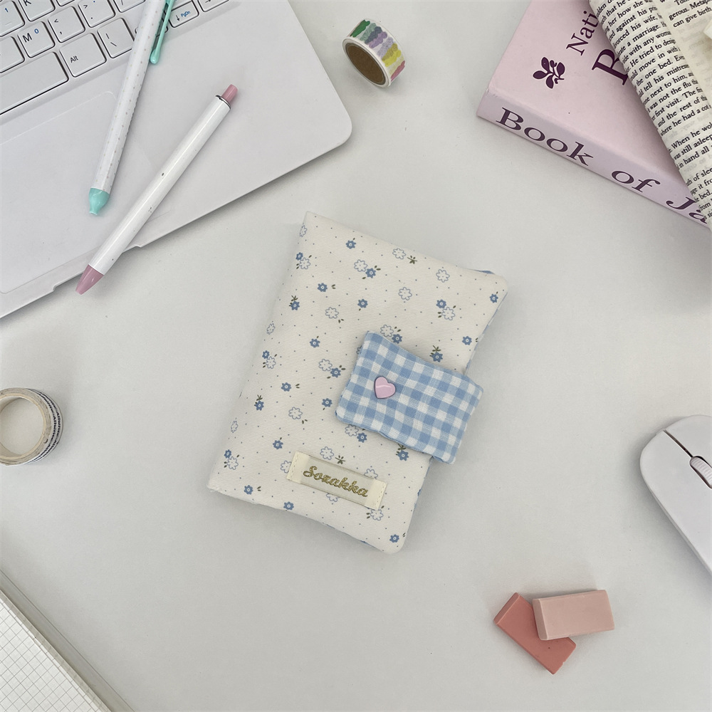 53171韓国版少女心ins書衣砕花書衣手帳日記書衣携帯ポケットブック収納