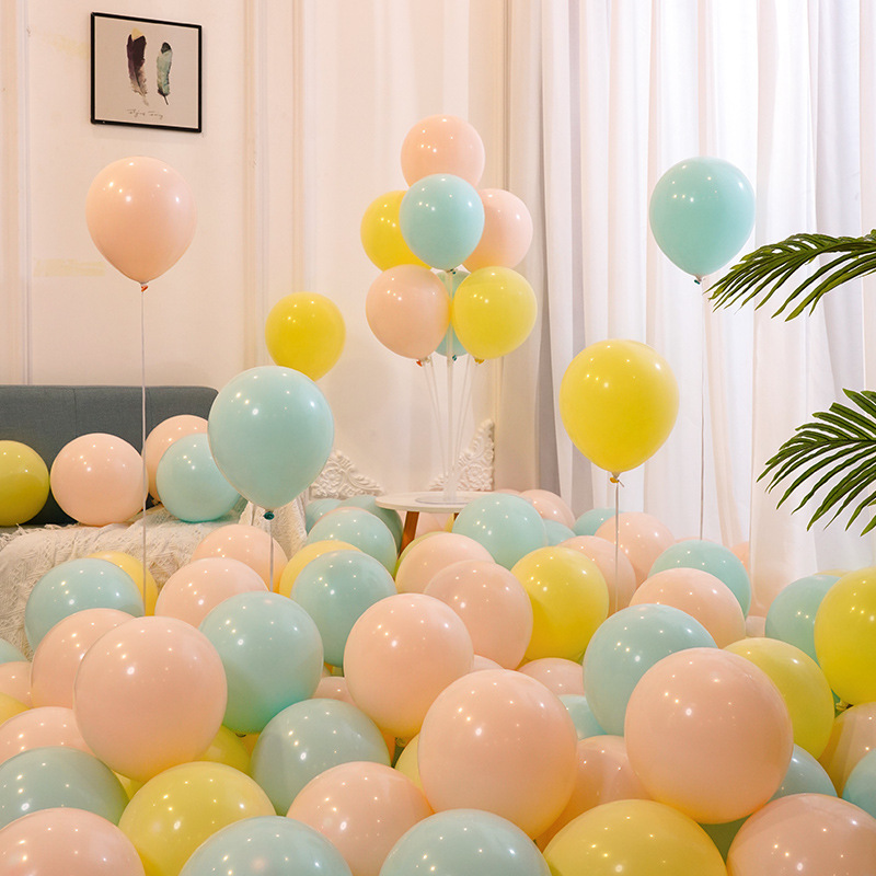 バルーン卸売マカロンカラー厚みのある防爆ショッピングモール店舗イベント装飾シーン誕生日アレンジメントさまざまな色|undefined
