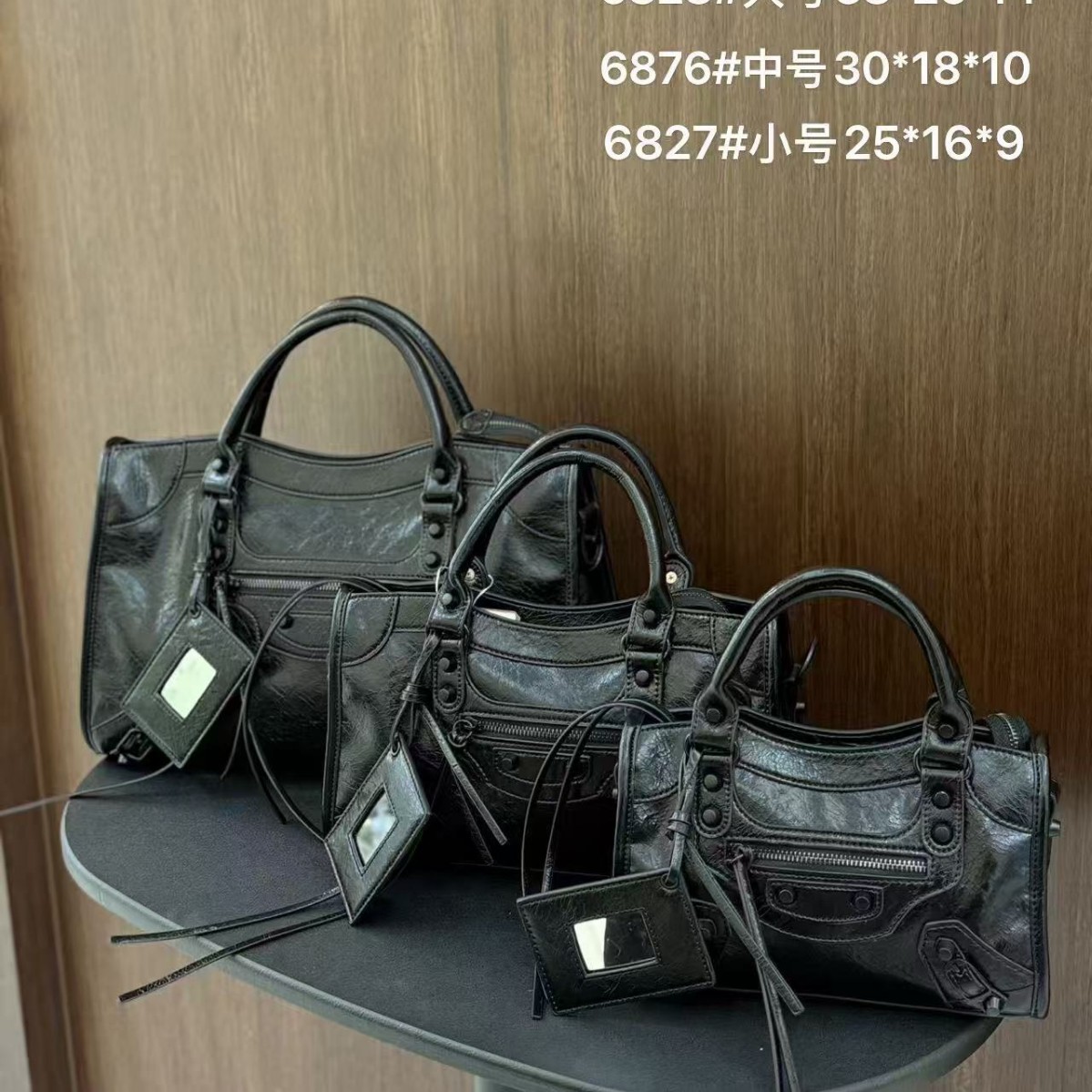 Trendy Motorcycle Style Women's Hot Girl High-Texture Large Capacity Handheld Tote Pillow Bag Retro Shoulder Crossbody Bag