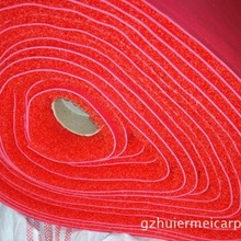 3A丝圈PVC宝丽美地毯喷丝印广告地毯红色拉丝脚垫电梯星期地垫